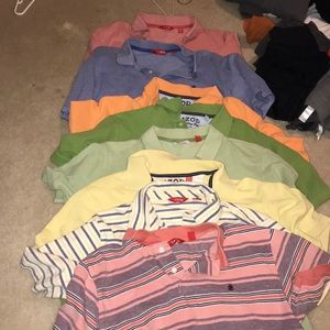 Bundle of polo button shirts
